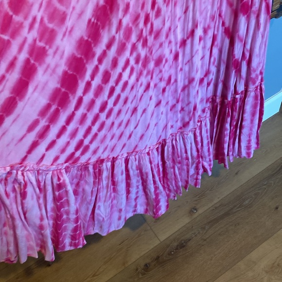 Gorgeous pink tie dye dress summer spring maxi dress  new without tag large - Picture 4 of 4